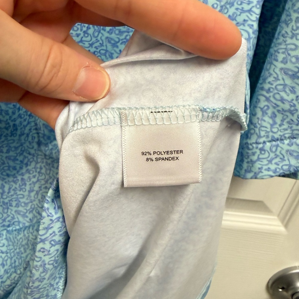 Peter Millar Blue Lizard Pattern Polo - image 8